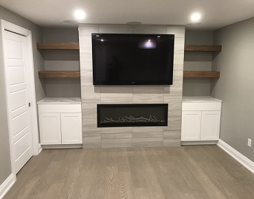 Basement Renovation in Oakville